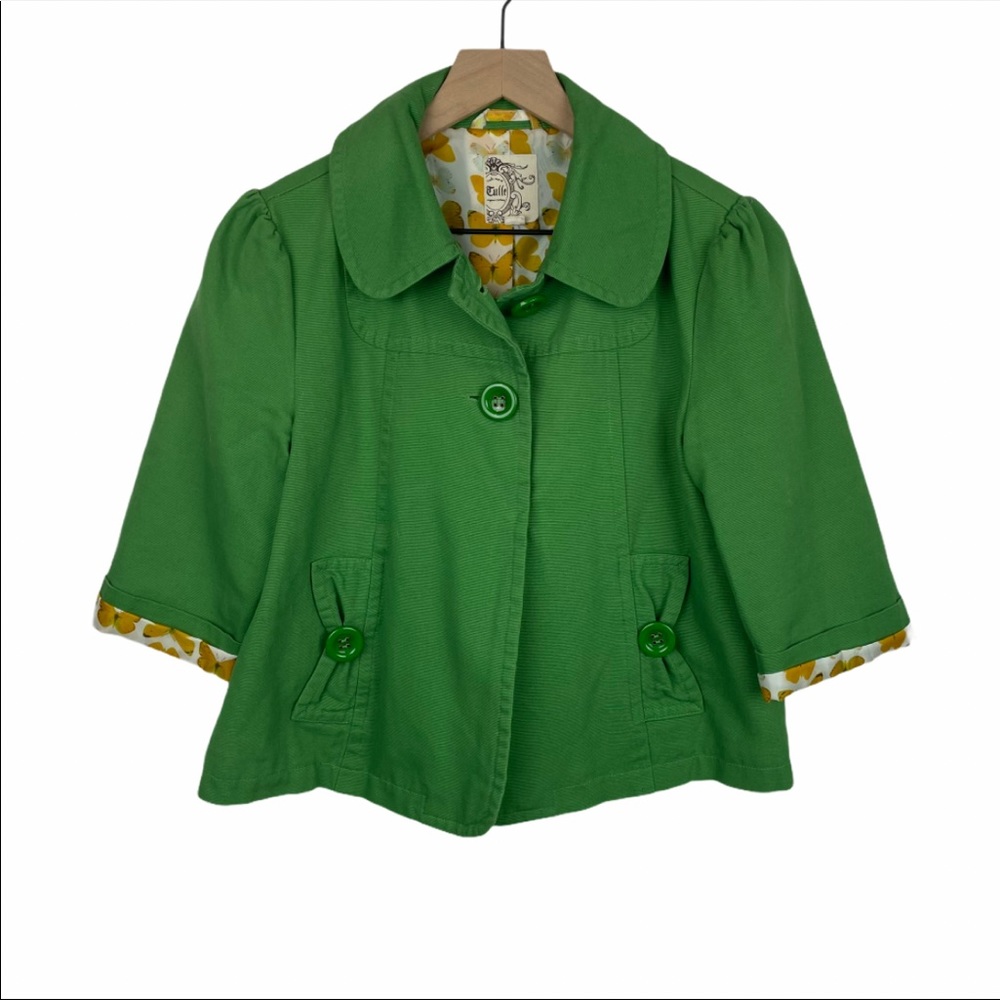 Tulle Vintage Style 2 Button Cropped Jacket S